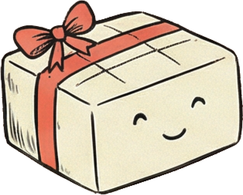 Maya - Tofu with ribbon bow